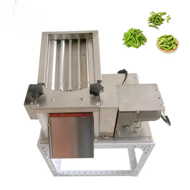 Electric Pea Sheller Machine Automatic Edamame Peeler Machine Fresh Pea Green Soy Bean Shell Removing Machine