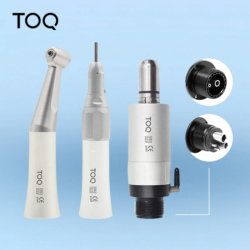 Dental Fx Low Speed Handpiece Teeth Polishing Tool 2/4Holes Air Motor Contra Angle Straight Handpiece Dentists Equipment