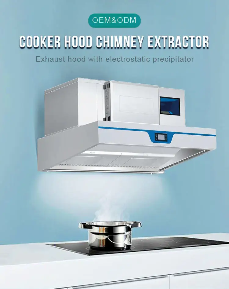 Custom Kitchen Commercial Range Hood High Quality 60cm 120cm Stainless Steel Vented Exhaust Low Price