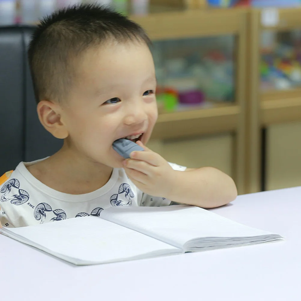 

2 шт., мультяшный молярный прорезыватель для детских зубов, успокаивает десны, развитие моторики, серый, королевский синий, детские зубы