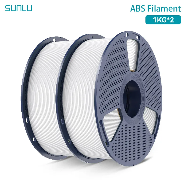 SUNLU ABS Filament 1KG/2KG/3KG/5KG/10KG 3D-Filament 1KG/Rolle 1,75mm Schwarz Weiß Grau für 3D-Druck aus Deutschland