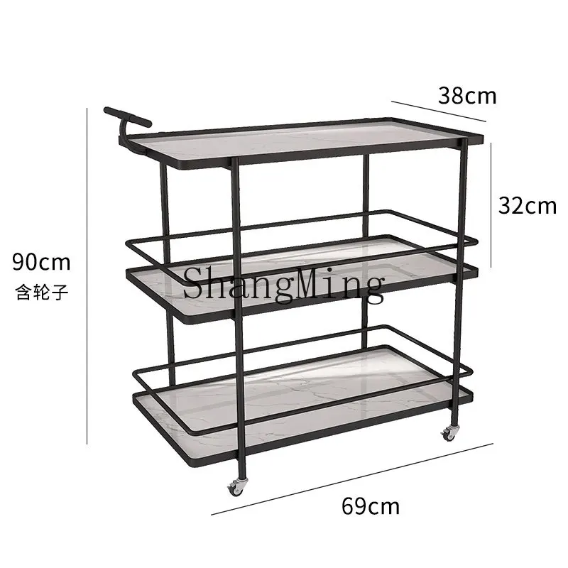 FG good-looking beauty cart trolley beauty salon storage mobile cart rack 5