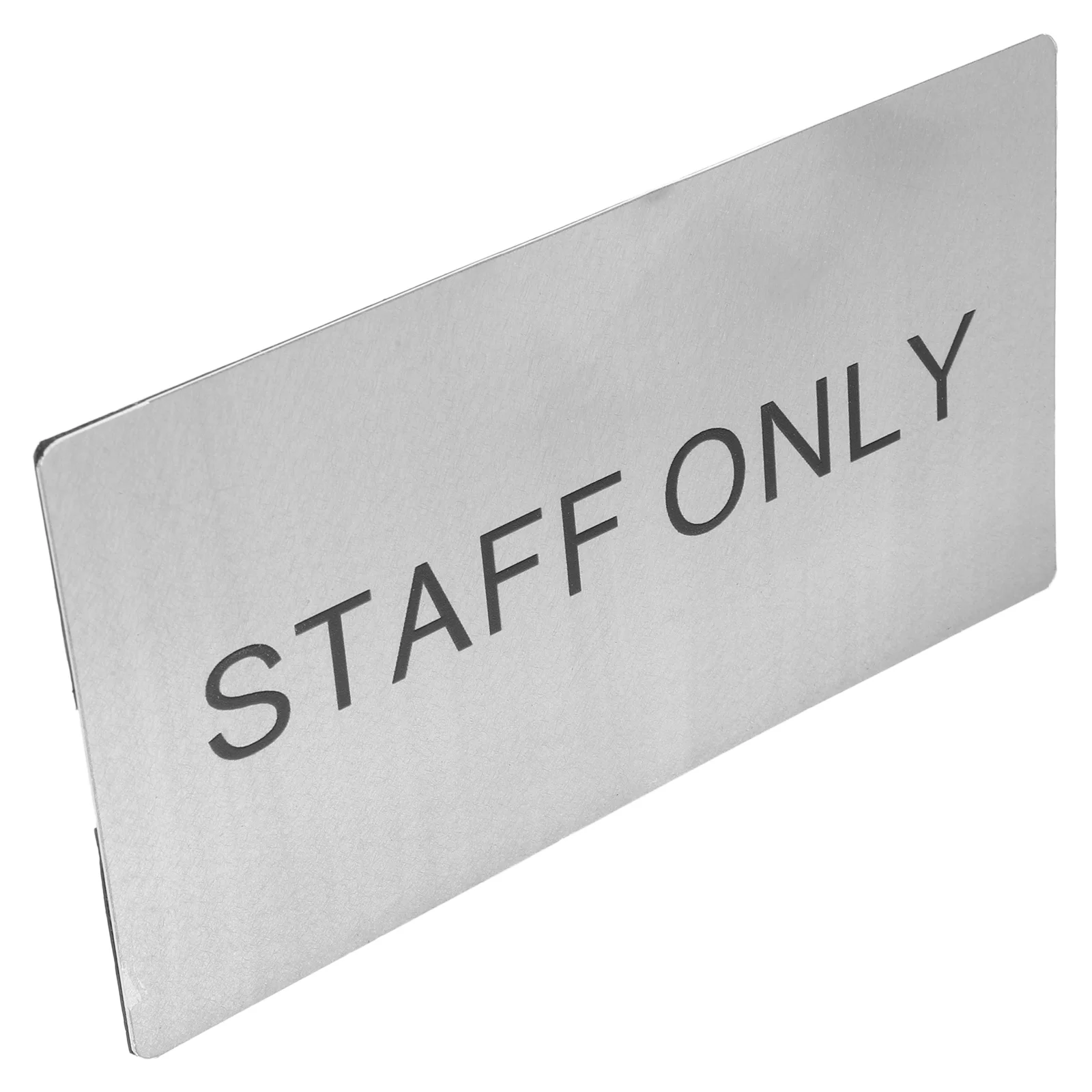 Business Office Decoration Removable Plate for Door Sign Home Aluminum Alloy Staff Only Replacement