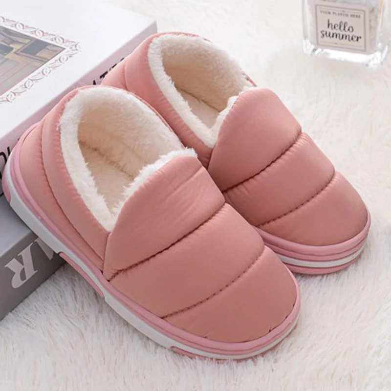 New Toddler Girl Slippers Winter Shoes Kid Casual Home Wear Baby Warm Anti-slip Loafers Solid Waterproof Children House Footwear