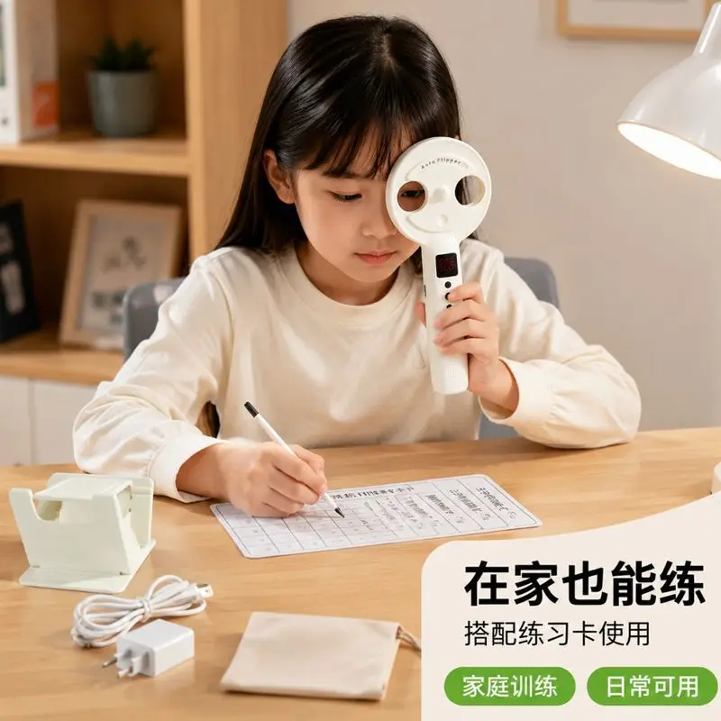 Smart Digital Automatic Eye Flipper Rechargeable Electric Flip Lens Trainer Children Eye Accommodation Training Vision Regulator