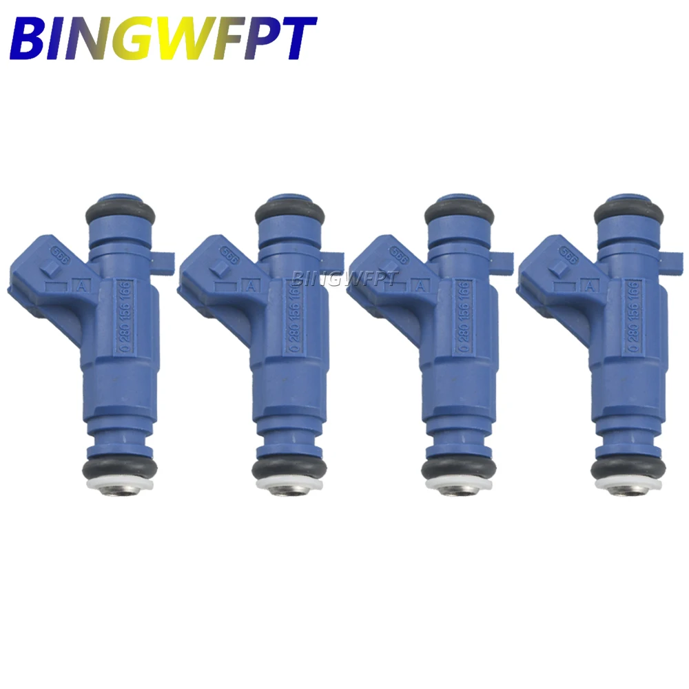 4PCS/LOT 0280156166 For BYD F3 Zotye 5008 Fuel Injector Nozzle For Mitsubishi Carisma Colt V Lancer VI Mirage Space Star 1.3L