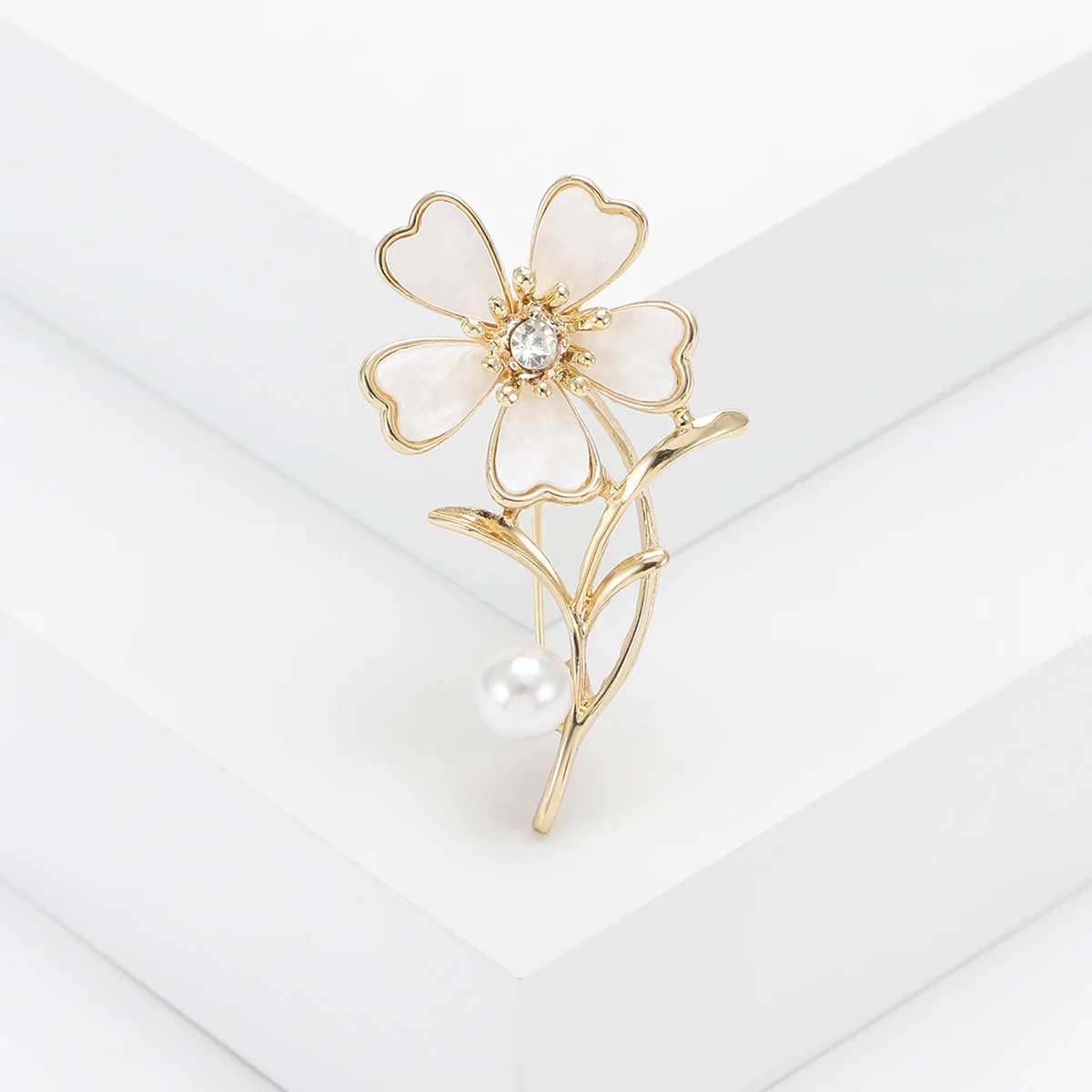 Women's Fashion Flower Brooch Neutral Dress Shawl Buckle Decorate Office Party Holiday Daily Casual Gift Accessories