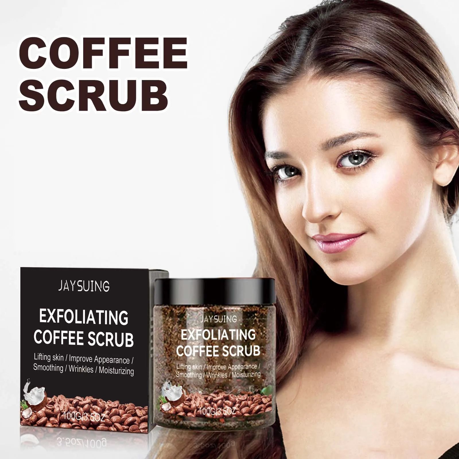 Coffee Scrub Softening Keratin Deep Cleaning Pore Moisturizing Relieve Chicken Skin Improve Dullness Body Exfoliating Care Cream