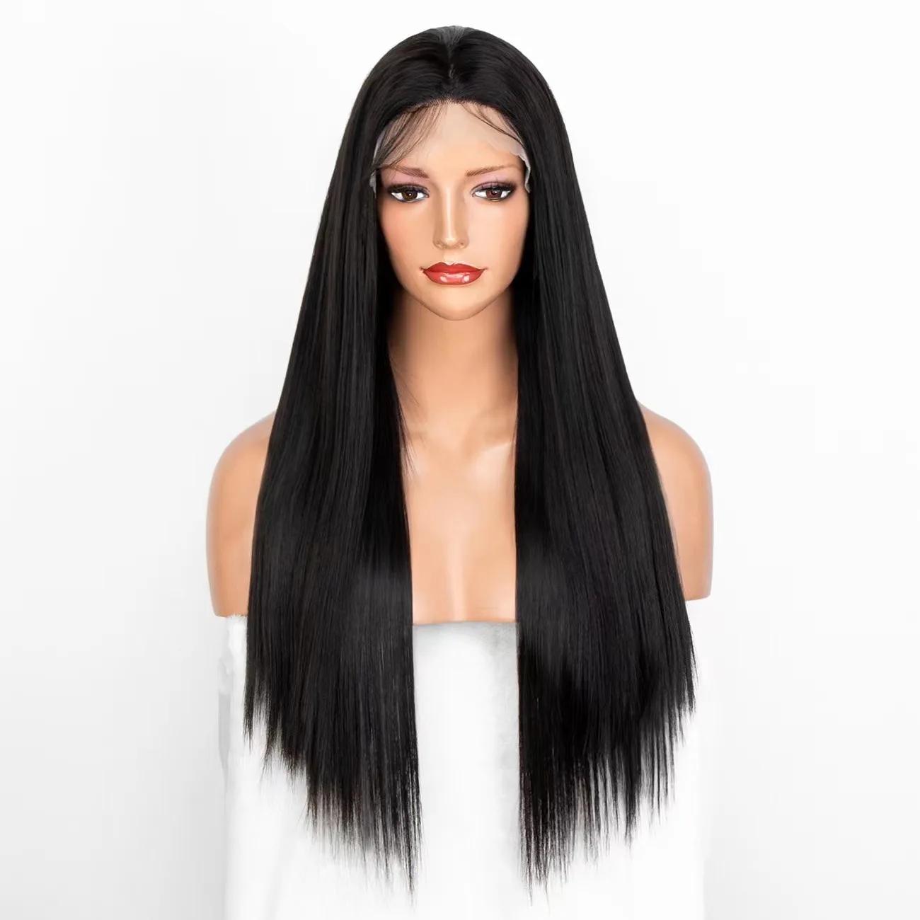 long-straight-middle-part-lace-front-wig-synthetic-full-head-natural-looking-black-dark-brown-burgundy-18-to-32-inch-heat-resist