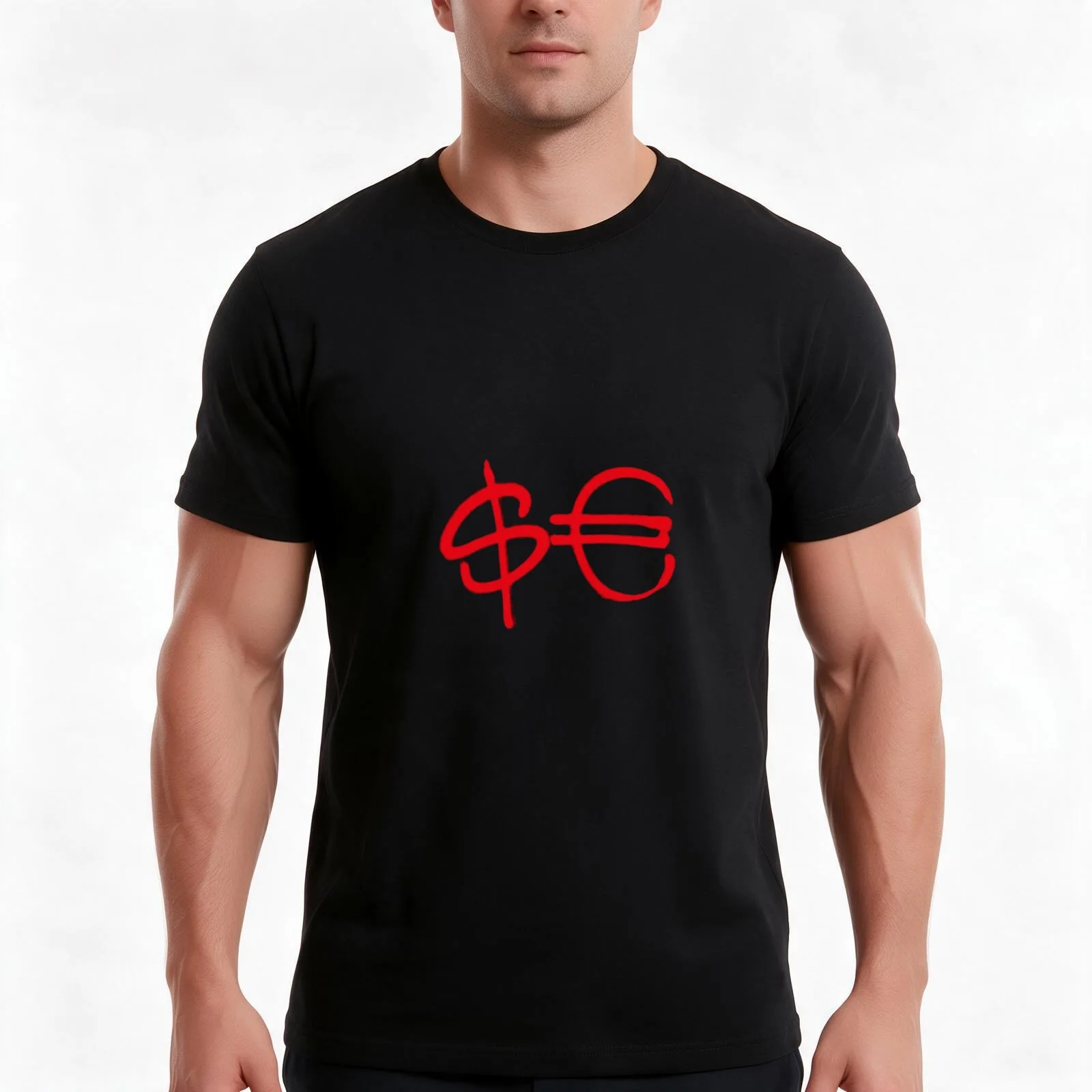 trap drip money man T-Shirt, Summer Casual Cotton Tee, Oversized Streetwear Tops, Vintage Graphic Print, Loose Fit Short Sleeve