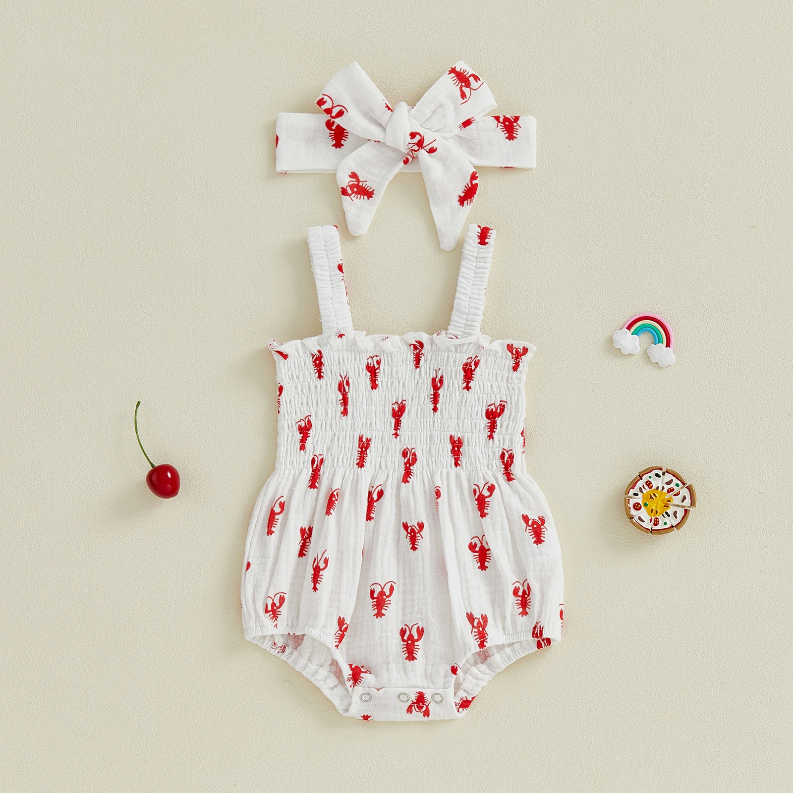 الصيف الوليد الطفل بنات ملابس - مراجعة Baby Summer Linen Sleeveless Jumpsuit وسعره