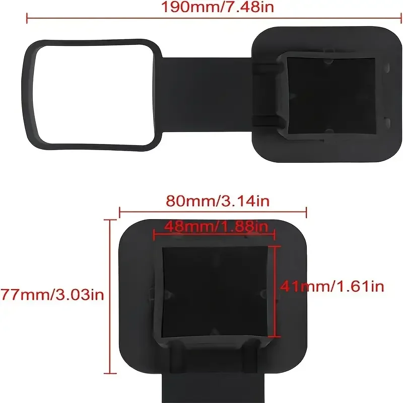 Rubber Trailer Hitch Receiver Cover Plug Cap Rubber Fits 2 Inch Receivers Protector for Mercedes Toyota Jeep Ford Chevrolet