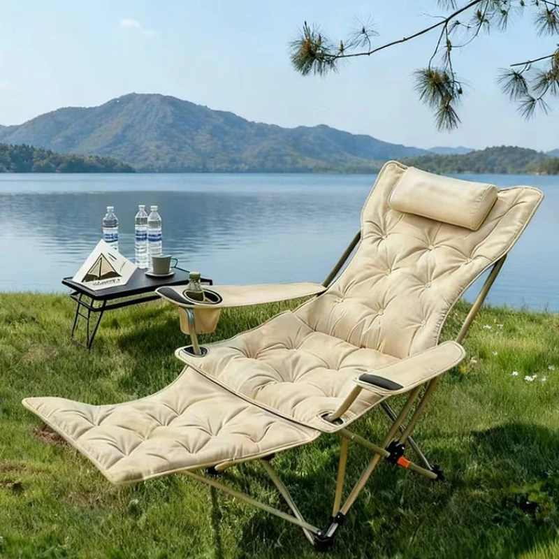 

folding Portable Camping chair Relaxing Travel comfortable beach Chair bed Sunloungers garden шезлонг пляжный outdoor furniture