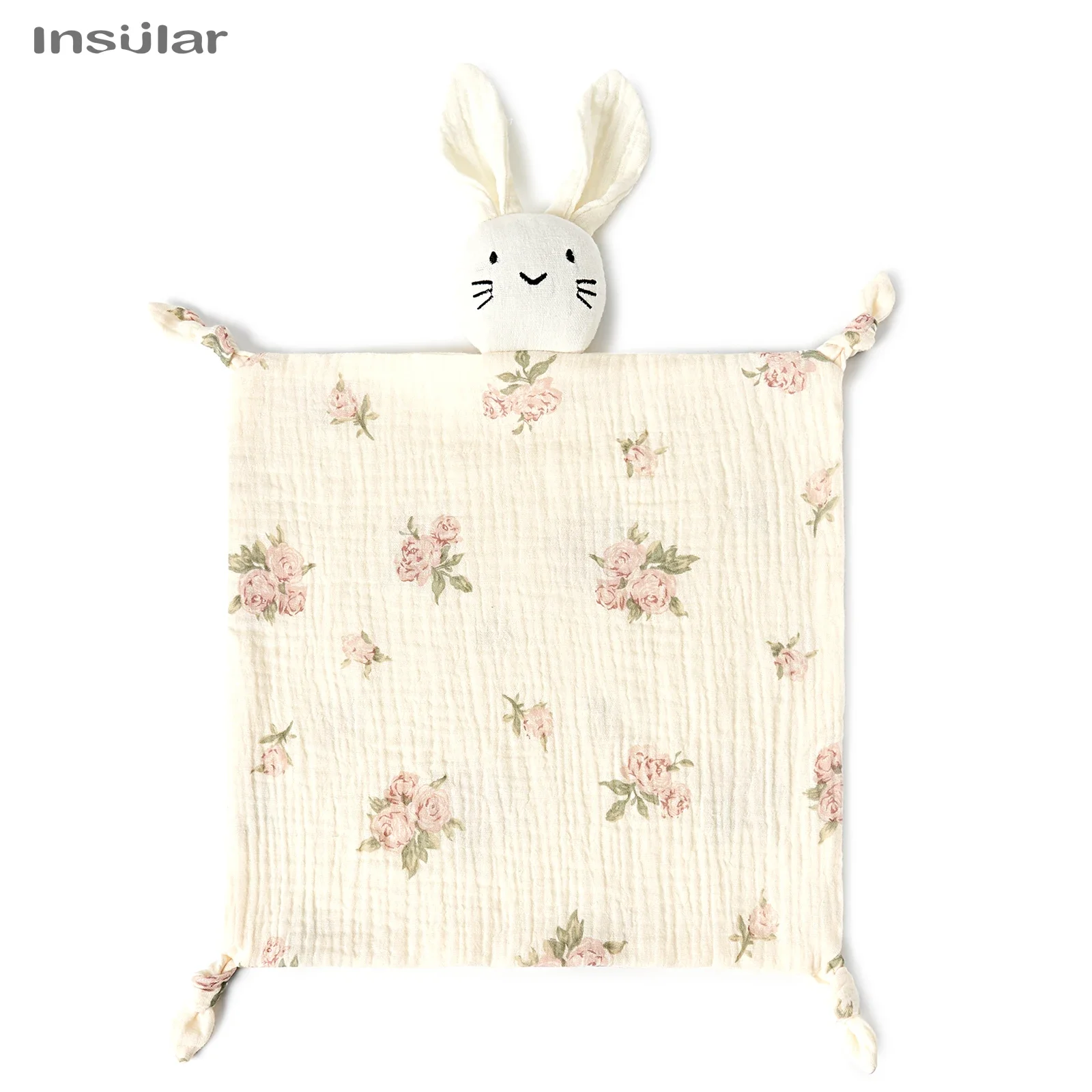 Muslin Baby Comfort Towel Cotton Comforter Blanket Soft Newborn Sleeping Dolls Kid Sleep Toy Soothe Appease Towel Bib