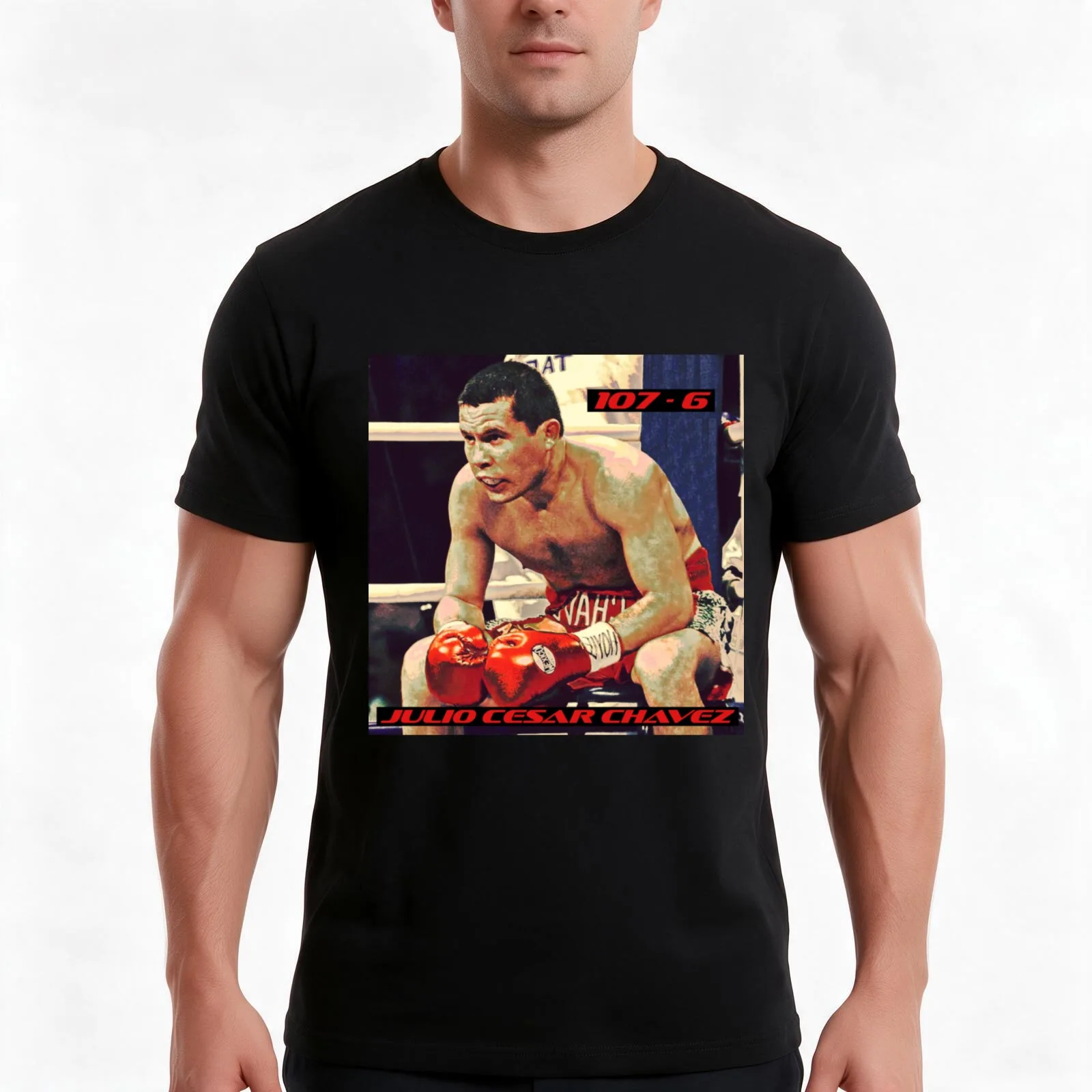 Julio Cesar Chavez T-Shirt Summer Casual Cotton Tee Oversized Streetwear Tops Vintage Graphic Print Loose Fit Short Sleeve