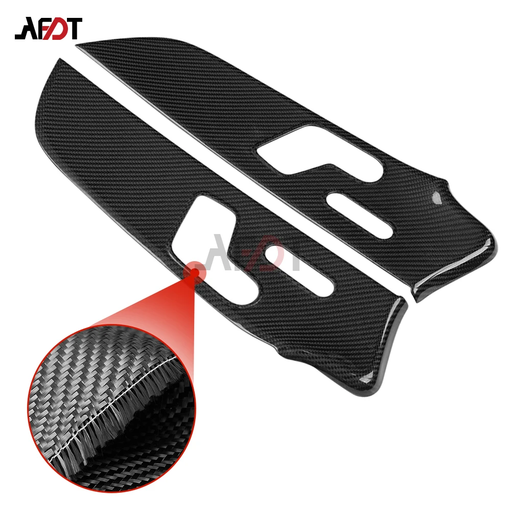 For Mercedes Benz CLA Class C118 CLA200 CLA220 CLA250 CLA35 CLA45 AMG Carbon Fiber Interior Door Panel Trim Car Accessories