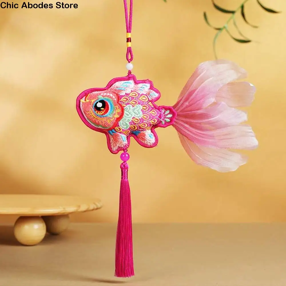 ذهبية السنة الجديدة كوي الأسماك الديكور شرابة حسن الحظ الصينية التقليدية قلادة حسن الحظ أطيب التمنيات #1