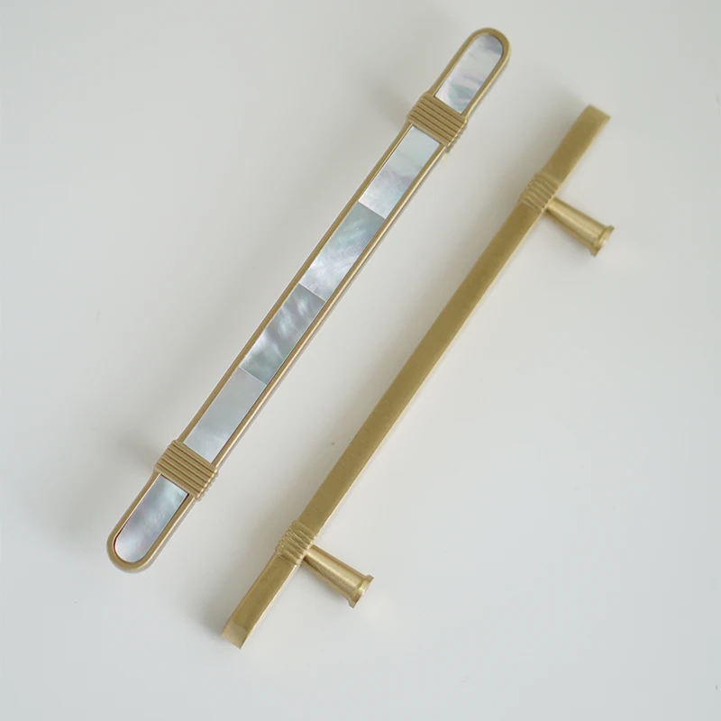 Brass Cabinet Handle, Brass Wardrobe Handle, Brass Shell Handle ,Mother of Pearl Handle