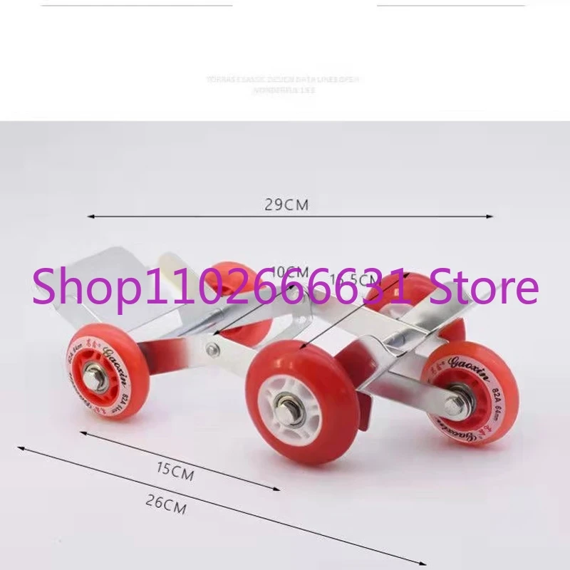 Electric Vehicle Emergency Trailer Tire Pusher Tire Skates Motorcycle Scooter Tire Dolly With 5 Wheels Flat  Emergency Tool