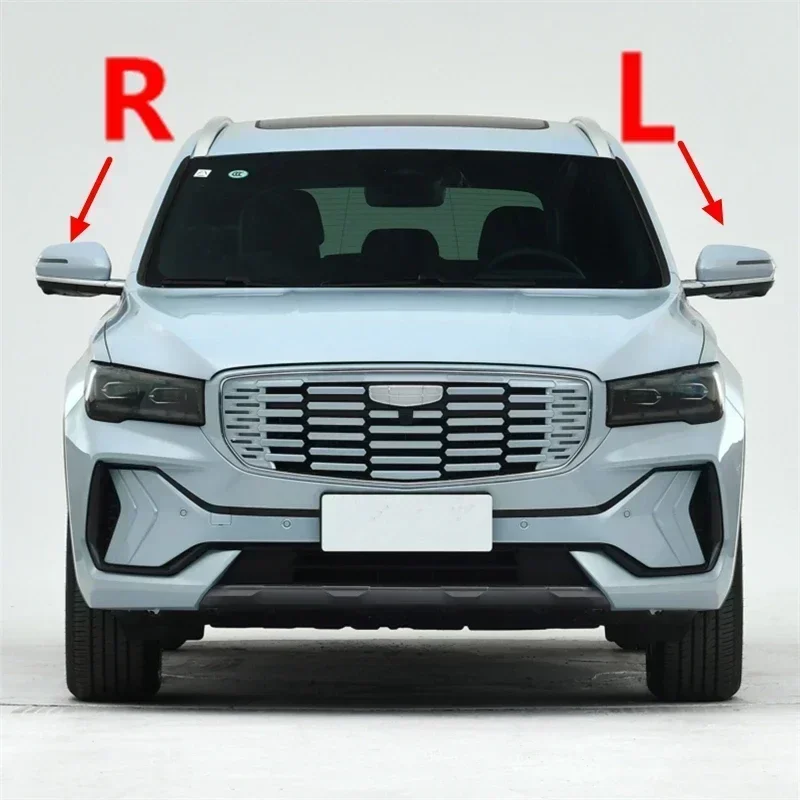 Car Rearview Mirror Lens Glass Turn Signal Light Lamp Strip Frame Cover For Geely Xingyue L Monjaro 2021 2022 2023 2024