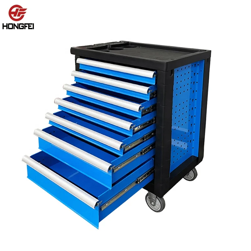 7 Drawer customizable garage cabinets storage workshop equipment tool trolley