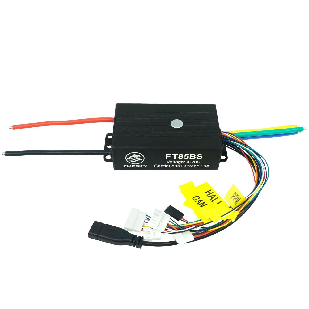 Flipsky Ft85bs Esc con funda de aluminio, controlador de velocidad para monopatín eléctrico, scooter, ebike, motocicleta eléctrica