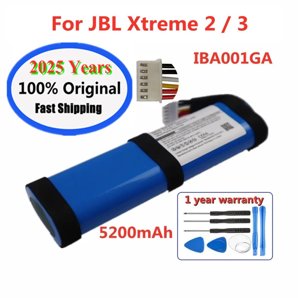 New Original Speaker Battery 5200mAh IBA001GA For JBL Xtreme 2 Xtreme 3 Xtreme2 Xtreme3 For Wireless bluetooth Speaker Bateria