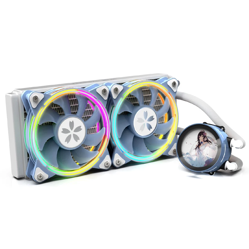 High-performance Intelligent constant temperature efficient pc fan   Integrated water cooling integrated water-cooling radiator