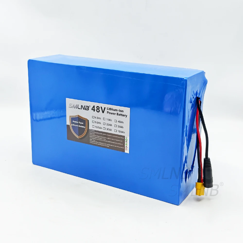 

18650 13S8P battery 48V 30000mAh large capacity lithium battery 2000W electric bicycle battery 50A with BMS+54.6V 2A charger