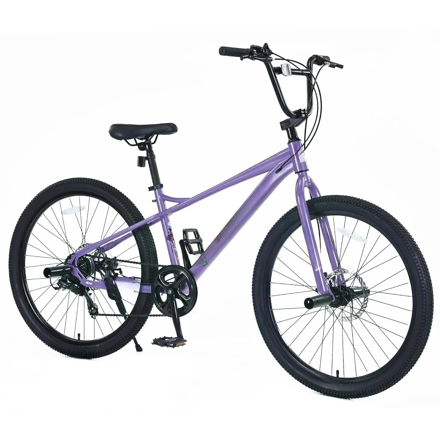 26 Inch Freestyle Bike,  7 Speed, Double Disc Brakes for Boys & Girls – Carbon Steel Frame, Aluminum, Customized