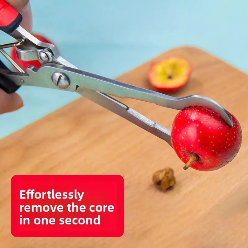 Stainless steel hawthorn corer opener Tomatoes on sticks corer clip hawthorn tongs scissors seed cutting kitchen tools