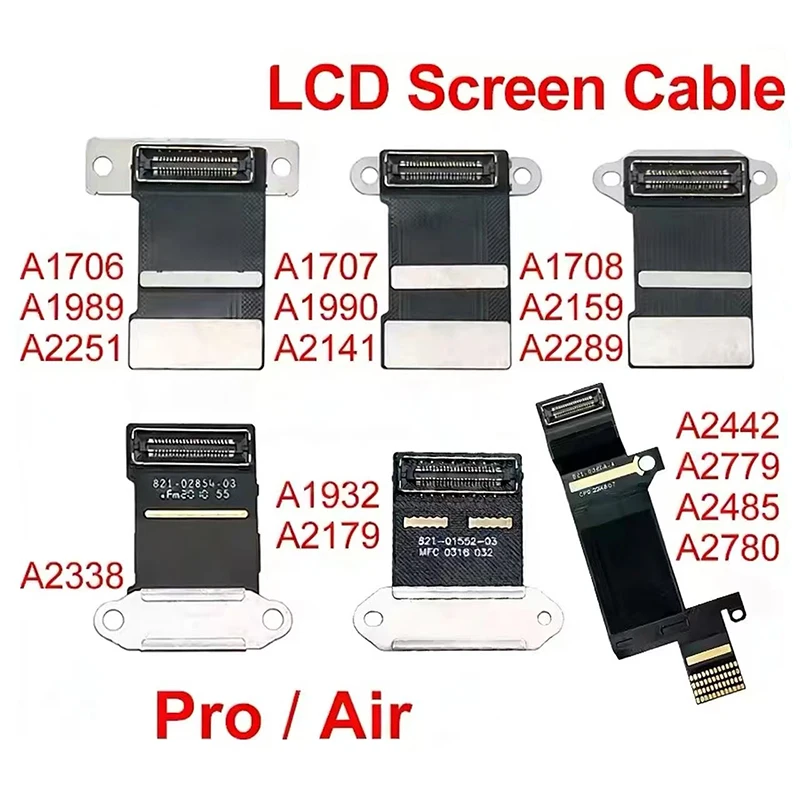 Nuevo Cable LED LVDs LCD para Laptop Macbook Air Pro Retina A1534 A1706 A1707 A1708 A1990 A1932 A2159 A2141 A2337 A2338 A2442 A2485