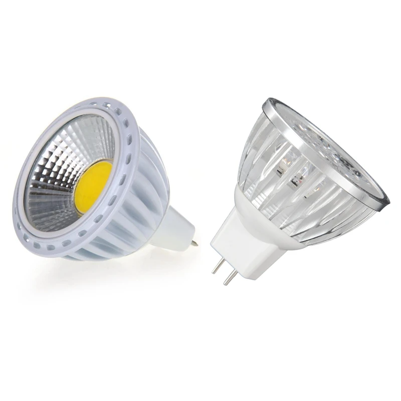 2PCS GU5,3 / MR16 6W COB LED Lamp Bulb Light Bulb With 4W Dimmable MR16 LED Bulb/3200K Warm White LED Spotlight