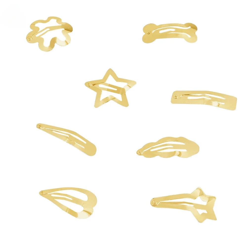 3 قطعة/الحقيبة الفضة الذهب ستار Y2K المعادن حافة معدنية كليب النساء الفتيات مقاطع الشعر مشبك خاطف المشابك الشعر مجوهرات بنس للشعر غطاء الرأس #5