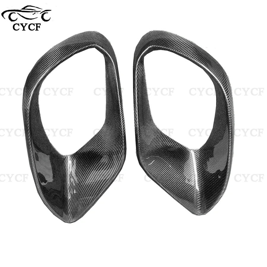 For Mercedes Benz CLA Class W118 CLA45 CLA63 2019+ Carbon Fiber Fog lamp frame grill Front Bumper Air Vent Cover Tuyere