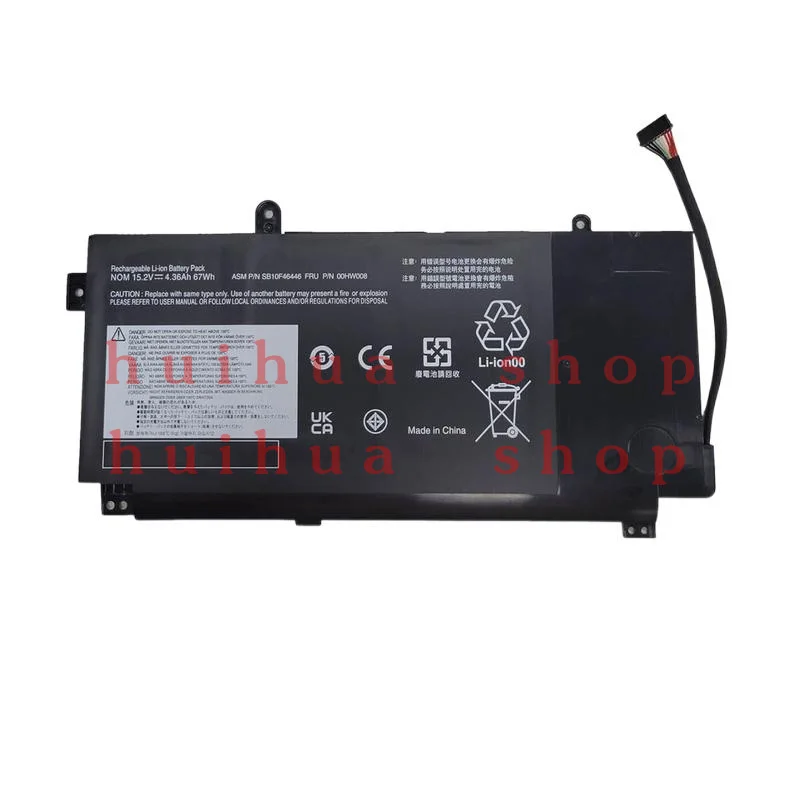 

✅ 00HW008 Аккумулятор для ноутбука Lenovo Think Pad Yoga 15 20DQ 20DR серии 15,2 В 67 Втч