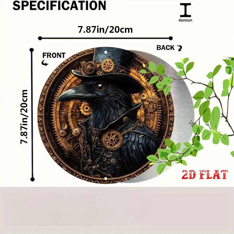 Adopting 2D graphic industrial design, featuring steampunk black cats and rustic wall art. Black Cat Theme Decorations