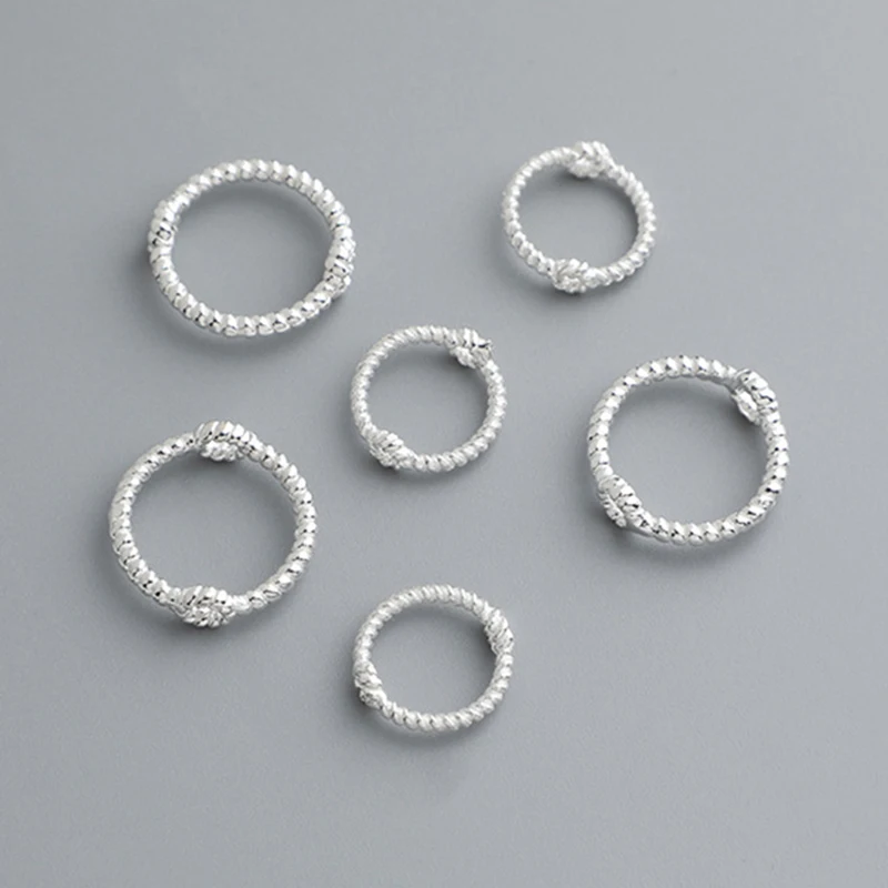 1pc/Lot 925 Sterling Silver Twised Circle Beads Frame Fit 6/8/10mm Pearls/Crystal Cover Beads Spacer DIY Jewelry Bracelets Craft