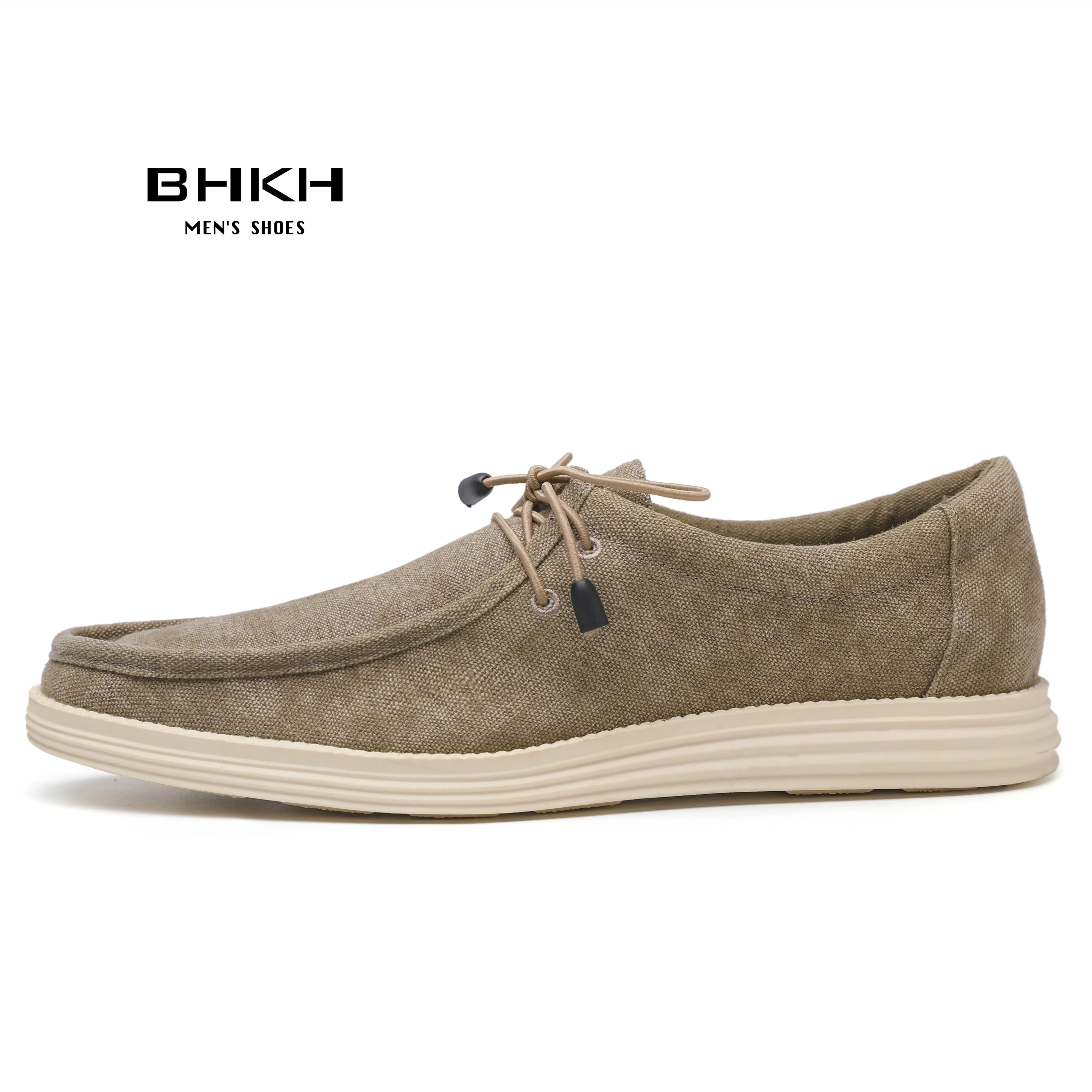 BHKH New Loafers Shoes Men 2024 Spring/ Summer Kid Suede Leather Men Casual Shoes Comfy Men\'s Flat Fashion Boat Shoes