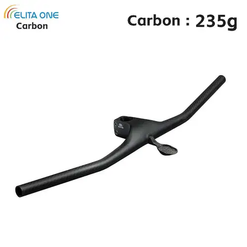 Manillar Eliteone MTB 235g carbono integrado 28,6mm -22 grados para bicicleta de montaña 700-740mm vástago 50-100mm piezas de bicicleta
