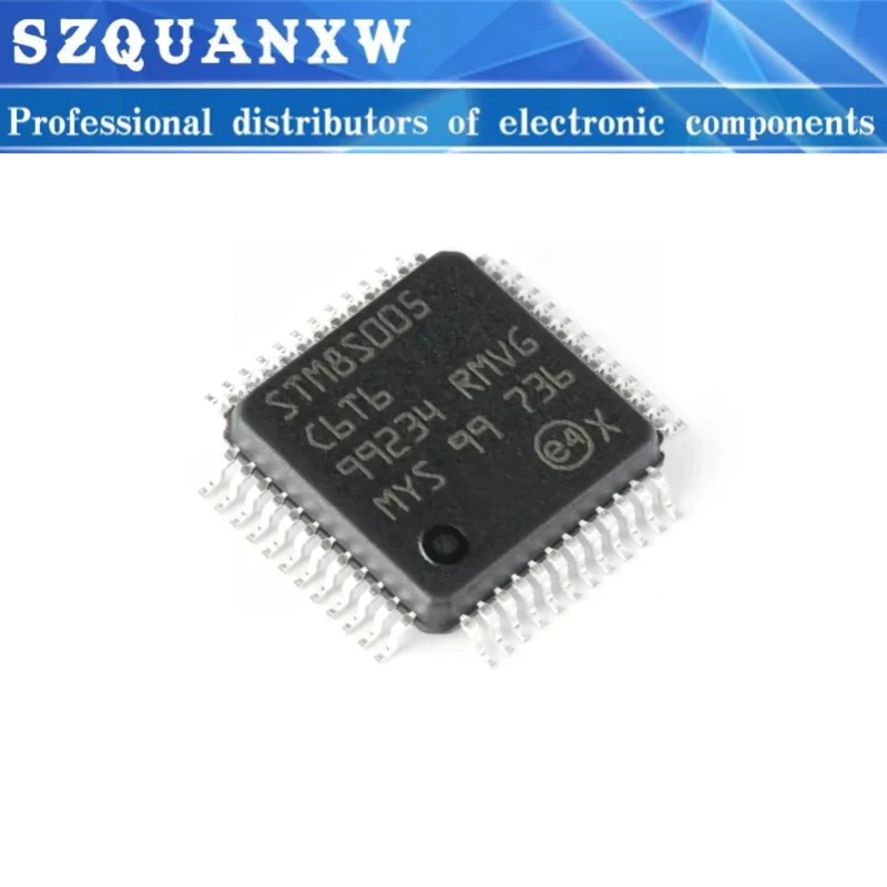 10PCS STM8S005C6T6 STM8S005C6T6TR LQFP-48 16MHz 32KB Flash Memory 8-bit micro chip Controlador