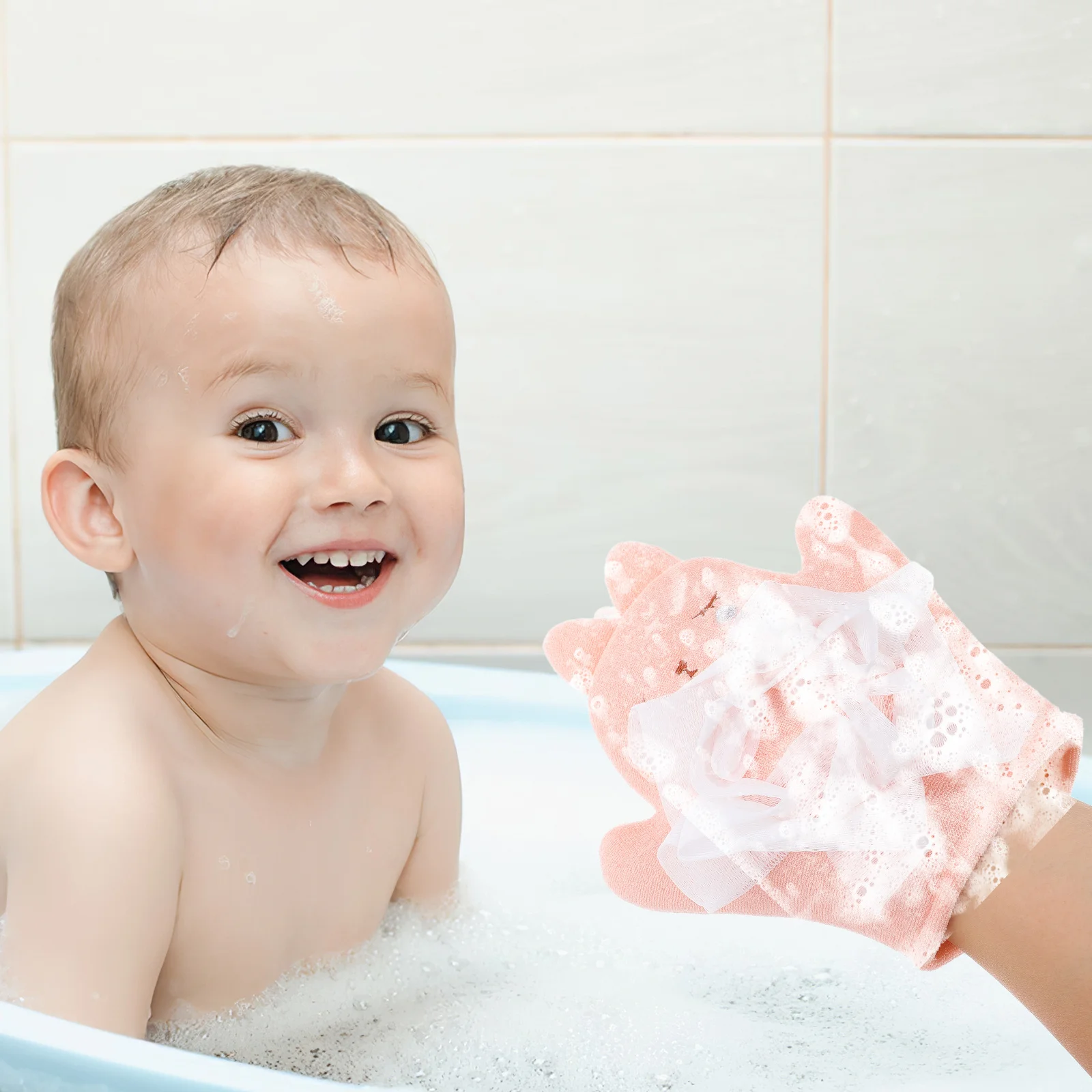 

Двусторонние детские перчатки для ванны в форме кролика, мягкие детские мочалки, варежки с героями мультфильмов, перчатки для мытья ванной комнаты, перчатки для душа