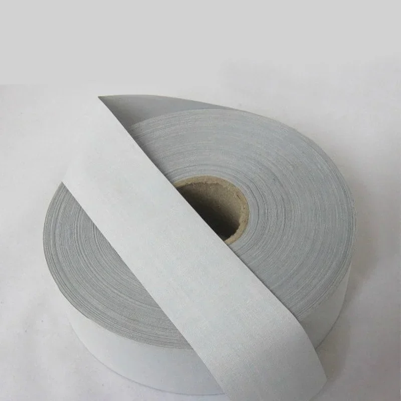 DIY Sewing Reflection Strap Warning Safety Use For Garment Vest Bag, Silver Reflective Fabric