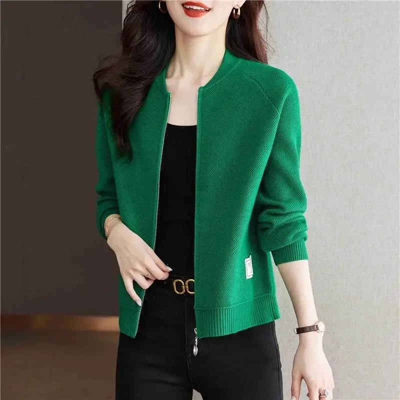 Short Women's Bomber Jackets Spring Autumn Loose Modern Luxury Offer Youthful Female Baseball Aviator Coats Chic New Products