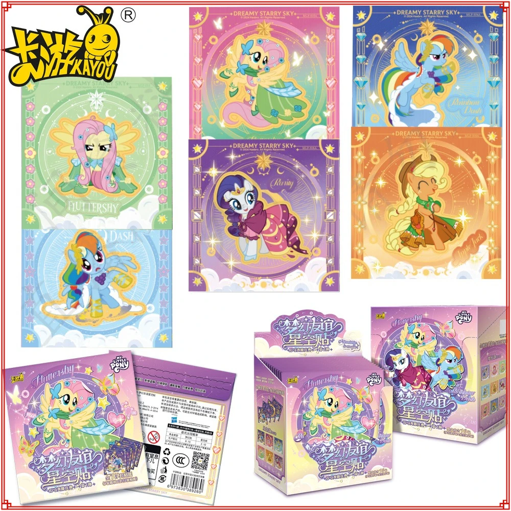 Original Kayou Anime My Little Pony Stickers Suitcase Car Cup DIY Waterproof Graffiti Sticker Decorative Accessories Kids Gifts