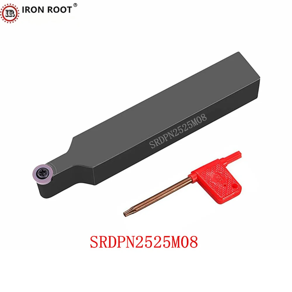 IRON ROOT External Turning Tool Holder 1P SRDPN1616H08,SRDPN2020K08,SRDPN2525M08,SRDPN3232P08 CNC Lathe Turning Tools For RPMT08