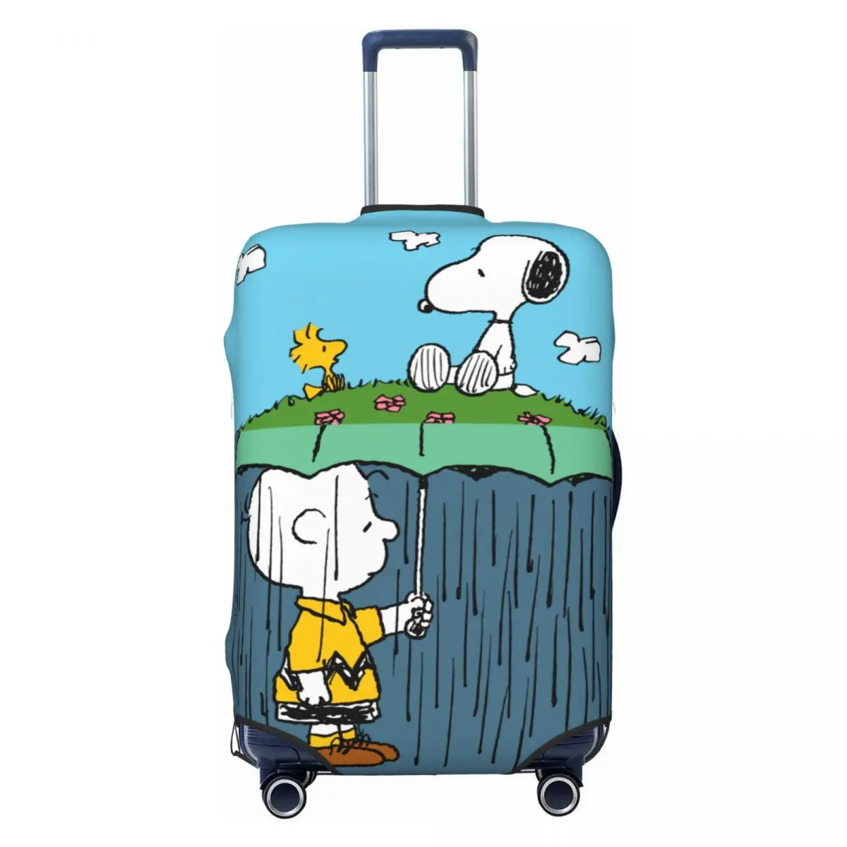 

Cute Funny Snoopy Beagle Dog Luggage Cover Protector Elastic Cartoon Travel Suitcase Covers