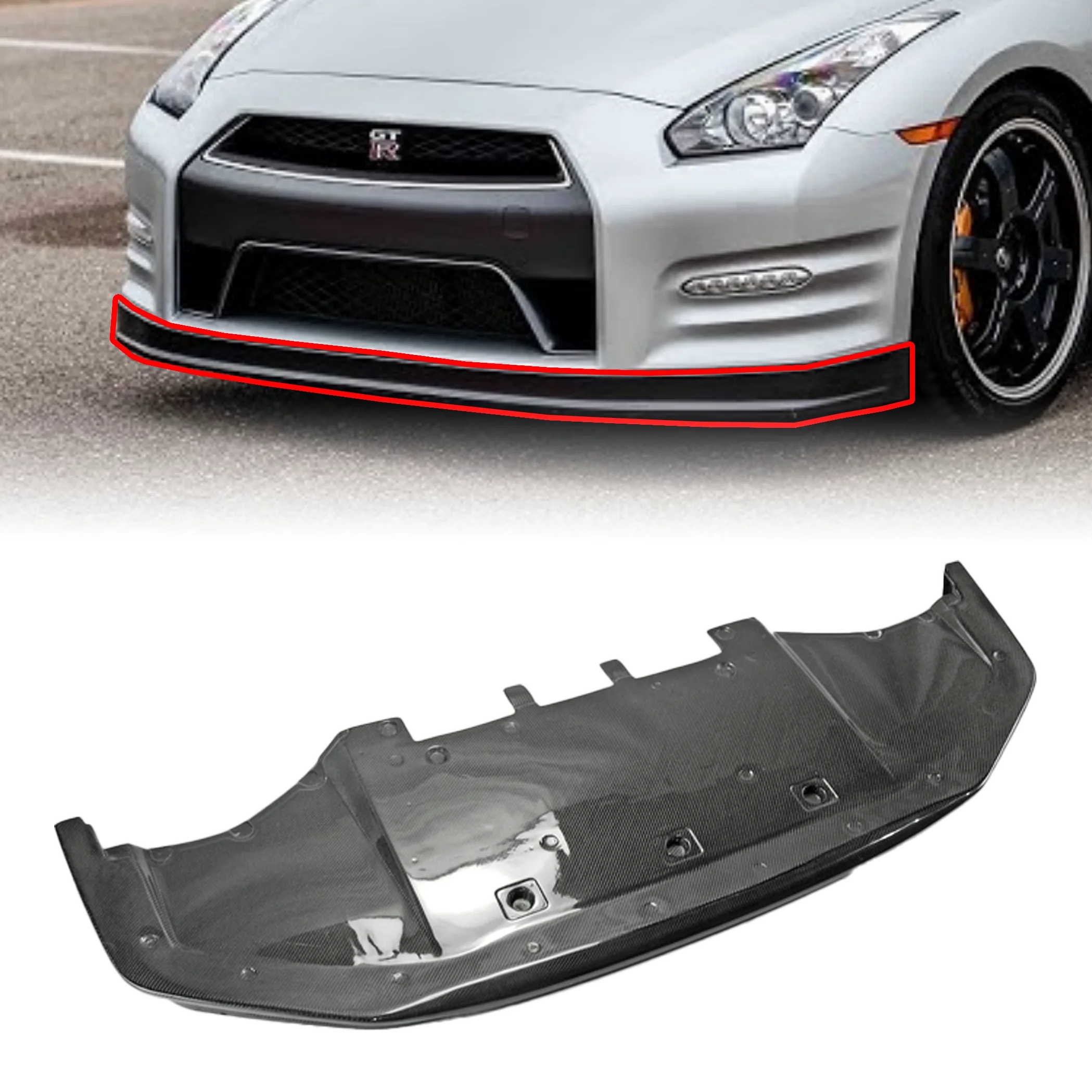 

Nissan GTR R35 NIS Style Front Lip