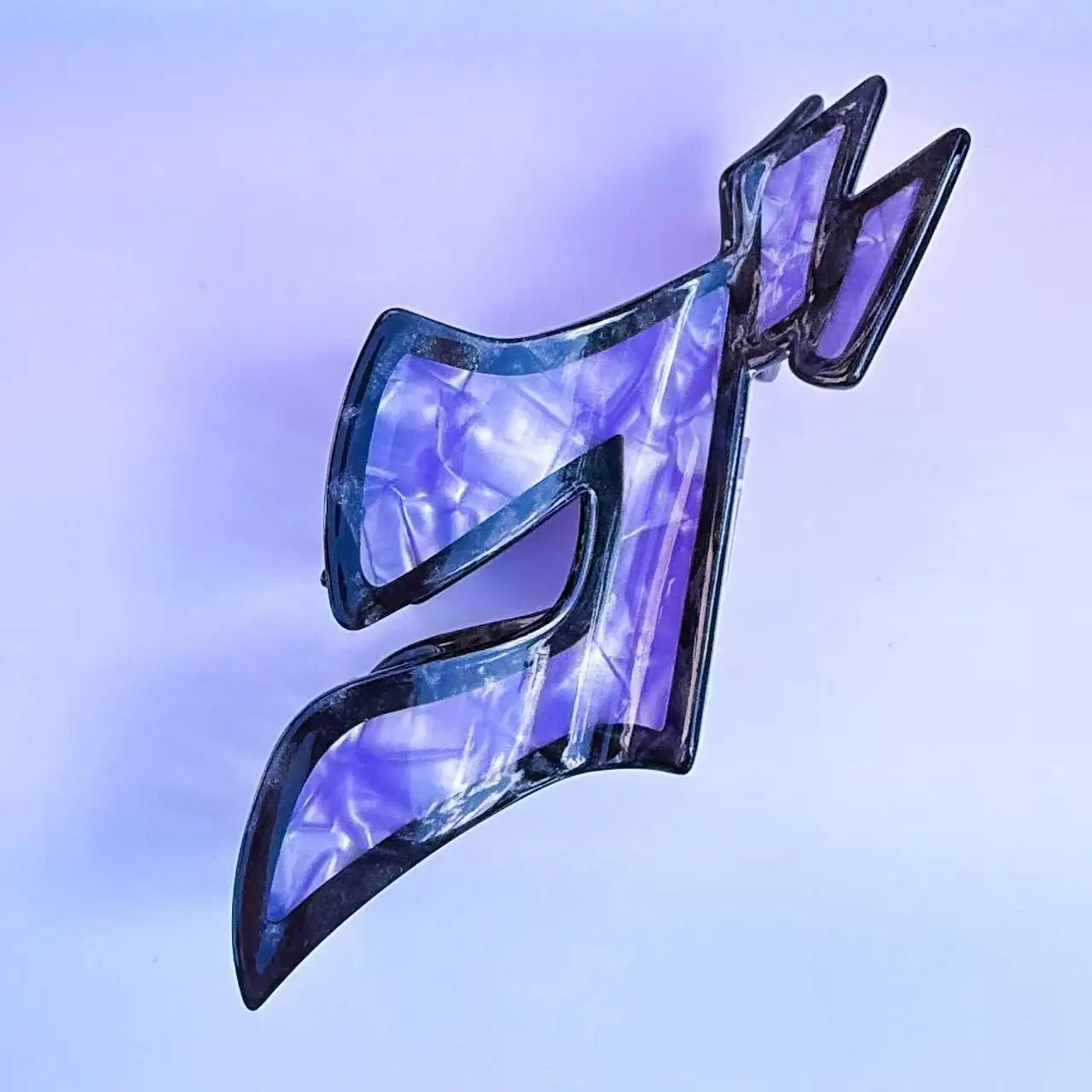 JoJo's Bizarre Adventure Anime Purple Gradient Hair Clip Cosplay Horns Head Clip Headwear Hairwear Cosplay Props Accessories