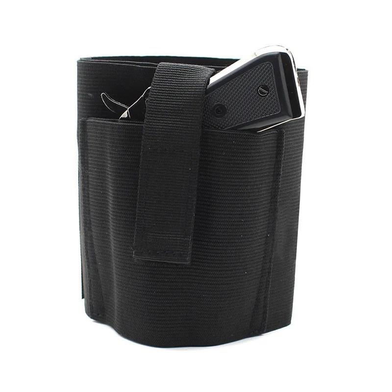 Verdeckte Outdoor-Knöchelholster-Beintasche für links und rechts, klein, kompakt, Jagd-, Sport- und Reisezubehör – Detail 11